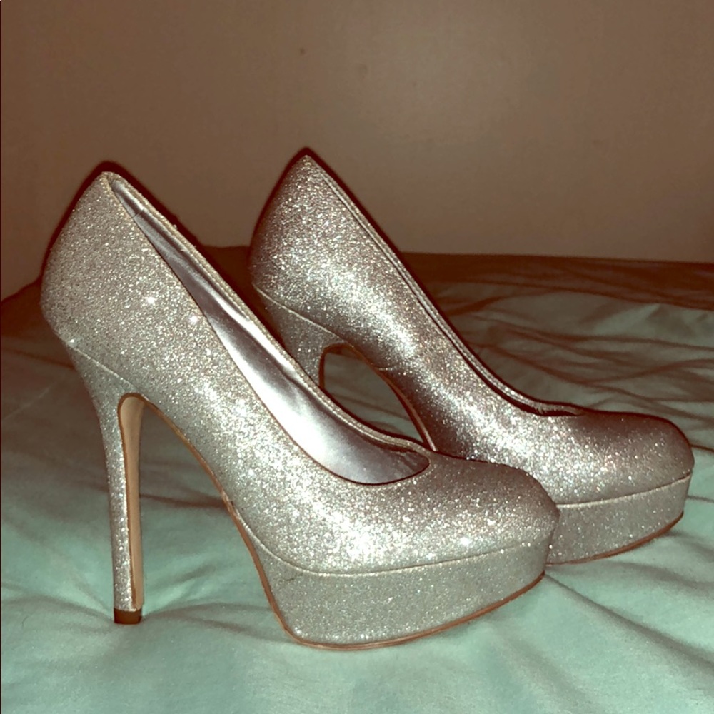 Brash Silver Super High Heels